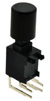 E-SWITCH PB400OAQR1BLK 按钮开关, PB400 Series, DPST-NO-DM, 关-(开), 圆形, 黑色