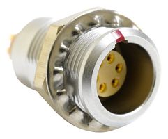 MULTICOMP PRO MCEGG0BC306KS 圆形连接器, Standard Circular Connector, 00 Series, 面板安装插座, 6 触点, 焊接插座, 推挽