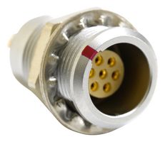 MULTICOMP PRO MCEGG0BC307KS 圆形连接器, 标准圆形连接器, 00 Series, 面板安装插座, 7 触点, 焊接插座, 推挽