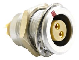 MULTICOMP PRO MCEGG1BC302KS 圆形连接器, Standard Circular Connector, 00 Series, 面板安装插座, 2 触点, 焊接插座, 推挽