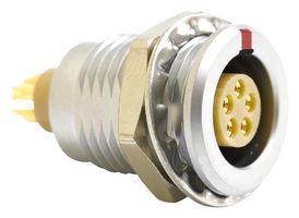 MULTICOMP PRO MCEGG1BC305KS 圆形连接器, Standard Circular Connector, 00 Series, 面板安装插座, 5 触点, 焊接插座, 推挽