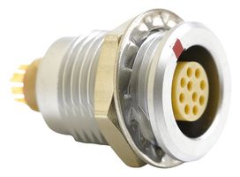 MULTICOMP PRO MCEGG1BC310KS 圆形连接器, Standard Circular Connector, 00 Series, 面板安装插座, 10 触点, 焊接插座, 推挽