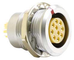 MULTICOMP PRO MCEGG2BC310KS 圆形连接器, Standard Circular Connector, 00 Series, 面板安装插座, 10 触点, 焊接插座, 推挽