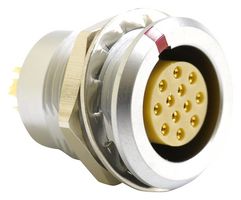 MULTICOMP PRO MCEGG2BC312KS 圆形连接器, Standard Circular Connector, 00 Series, 面板安装插座, 12 触点, 焊接插座, 推挽