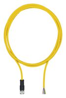 PILZ 540320 Sensor Cable, M12 Receptacle, Free End, 8 Positions, 5 m, 16.4 ft