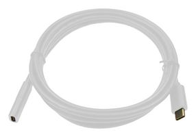 MULTICOMP PRO MP-FCR72005W USB Cable, Extension, Type C Plug to Type C Receptacle, 2 m, 6.6 ft, USB 3.1, White