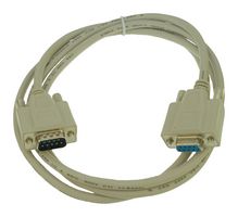 L-COM CRMN9MF-5 Computer Cable, D Subminiature Plug, 9 Way, D Subminiature Socket, 9 Way, 5 ft, 1.5 m, Grey