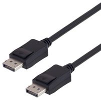 L-COM DPA00006-05M 音频/视频电缆组件, 显示端口插头, 显示端口插头, 19.7 ", 500 mm, DPA00006 Series