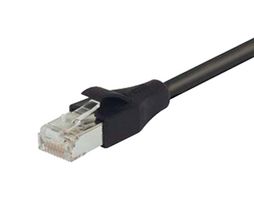 L-COM TRD695SCR-BLK-7 以太网线缆, Cat6, RJ45插头至RJ45插头, 黑色, 2.13 m, 7 ft