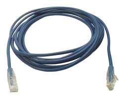 L-COM TRD815BL-14 以太网线缆, Cat5e, RJ45插头至RJ45插头, UTP (非屏蔽双绞线), 浅蓝, 4.3 m, 14 ft