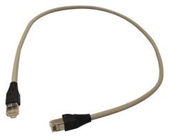 L-COM TRD855SCR-2 以太网线缆, Cat5e, RJ45插头至RJ45插头, 灰色, 610 mm, 2 ft