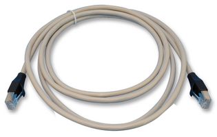 L-COM TRD855SCR-7 Ethernet Cable, Cat5e, RJ45 Plug to RJ45 Plug, Grey, 2.1 m, 7 ft