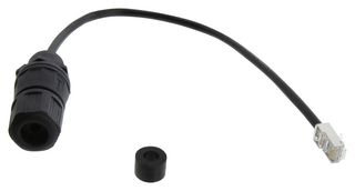 L-COM CG-C5E-MF In-Line Adapter, Adaptor, In-Line, RJ45, RJ45