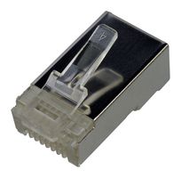 L-COM T8P8CSR Modular Connector, RJ45 Plug, 1 x 1 (Port), 8P8C, Cable Mount