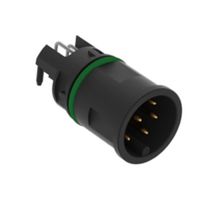ERNI - TE CONNECTIVITY 225291-E 传感器连接器, M12, 公, 8路, PCB插头, 直角印刷板安装