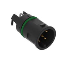 ERNI - TE CONNECTIVITY 225459-E 传感器连接器, M12, 公, 5路, PCB插头, 直角印刷板安装