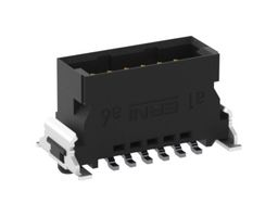 ERNI - TE CONNECTIVITY 244836-E 引脚针座, 1.6A, 1.75mm, 板至板, 1.27 mm, 2 排, 12 触点, 表面安装直型, SMC Series