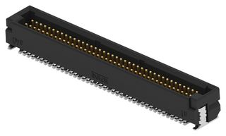 ERNI - TE CONNECTIVITY 294141-E Mezzanine Connector, Blindmate, Plug, 0.8 mm, 2 Rows, 80 Contacts, Surface Mount Straight