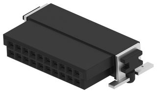 ERNI - TE CONNECTIVITY 354079-E PCB插座, 板至板, 1.27 mm, 2 排, 20 触点, 表面安装直角, SMC Series