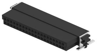 ERNI - TE CONNECTIVITY 354081-E PCB插座, 板至板, 1.27 mm, 2 排, 40 触点, 表面安装直角, SMC Series