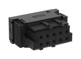 ERNI - TE CONNECTIVITY 474034-E 连接器外壳, MaxiBridge Series, 插座, 10 路, 2.54 mm, ERNI MaxiBridge系列母压接触芯