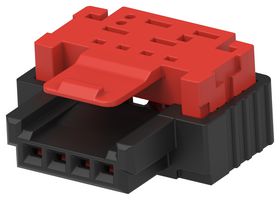ERNI - TE CONNECTIVITY 474143-E IDC连接器, IDC插座, 母, 1.27 mm, 1排, 4 触点, 电缆安装