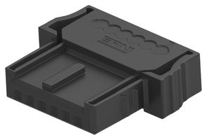 ERNI - TE CONNECTIVITY 524441-E IDC Connector, Right Angle, IDC Receptacle, Female, 1.27 mm, 1 Row, 6 Contacts, Cable Mount