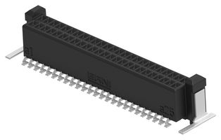 ERNI - TE CONNECTIVITY 294006-E Mezzanine连接器, 盲配, 插座, 0.8 mm, 2 排, 50 触点, 表面安装直型, 铜合金