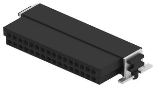 ERNI - TE CONNECTIVITY 354080-E PCB插座, 板至板, 1.27 mm, 2 排, 32 触点, 表面安装直角, SMC Series