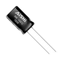 AISHI ERR1VM101F11OT 铝电解电容, 100 µF, 35 V, ± 20%, PC引脚, 2000 小时 @ 105°C, 极性
