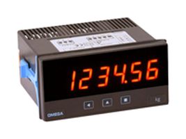OMEGA DPS20-HV 面板仪表,1/8 DIN,称重传感器,6位,85 V至265 V,14 mm H数字,DPS20系列,92 mm x 44 mm
