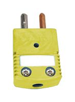 OMEGA HSTW-KI-M 热电偶连接器,标准,绿色,2 针,插头,K 型,-29 °C 至 260 °C,IEC, HSTW 系列