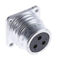 AMPHENOL SOCAPEX SL EF 23 C 圆形连接器, Standard Circular Connector, SL61 Series, 面板安装插座, 3 触点, 焊接插座, 螺纹