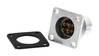 AMPHENOL SOCAPEX SL EF 14 V 圆形连接器, Standard Circular Connector, SL61 Series, 面板安装插座, 4 触点, 焊接插座, 螺纹