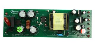 INFINEON REF5BR3995CZ16W1TOBO1 Reference Board, ICE5BR3995CZ, Power Management, 16W Isolated Flyback Auxiliary Power Supply