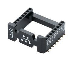 MIKROELEKTRONIKA MIKROE-4248 芯片和元件插座, SMD, 16 触点, DIP插座, 2.54 mm, mikroBUS Series, 22.86 mm, 铜合金