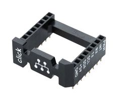MIKROELEKTRONIKA MIKROE-4247 IC & Component Socket, Through Hole, 16 Contacts, DIP Socket, 2.54 mm, mikroBUS Series, 22.86 mm