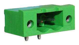 CAMDENBOSS CTBP9358/2FL Terminal Block, Header, 5.08 mm, 2 Ways, 20 A, 450 V, Through Hole Right Angle