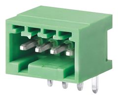 CAMDENBOSS CTBP93HC/4 Terminal Block, Header, 2.5 mm, 4 Ways, 5 A, 250 V, Through Hole Right Angle