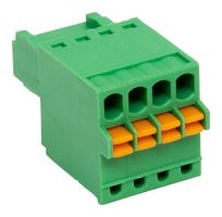 CAMDENBOSS CSTBP92HC/4 Pluggable Terminal Block, 2.5 mm, 4 Ways, 0.5 mm², Push In