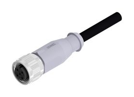 AMPHENOL CONEC 43-10052 Sensor Cable, M12 Receptacle, Free End, 5 Positions, 2 m, 6.6 ft
