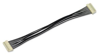 MULTICOMP PRO MP010814 FFC/FPC线缆, 8 芯, 0.8 mm, 逆相触芯, 1.97 ", 50 mm, 黑色