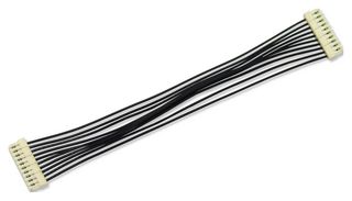 MULTICOMP PRO MP010815 FFC / FPC Cable, 10 Core, 0.8 mm, Opposite Sided Contacts, 1.97 ", 50 mm, Black