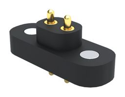 MILL-MAX 878-22-002-10-011101 弹簧式连接器, Pogo Pin针座, 4 mm, 1排, 2 触点, 通孔安装