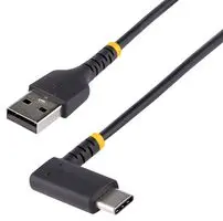 STARTECH R2ACR-1M-USB-CABLE USB线缆,3ft/1m USB A转C充电线(直角),重型快充线