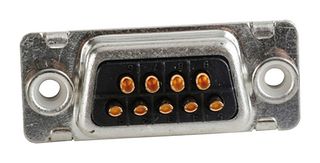 AMPHENOL CONEC 164A10219X D-Sub 连接器, 标准, 插座, 9 触点, DE, 焊接杯