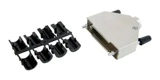 AMPHENOL CONEC 165X02619XE D Sub Backshell, DA, 180°, Zinc Body