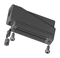 AMPHENOL CONEC 165X10389XE D Sub Backshell, DE, 180°, Nylon 6.6 (Polyamide 6.6) Body