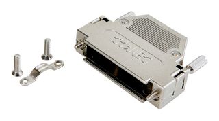 AMPHENOL CONEC 165X10909X 连接器后壳, D Sub, DE, 180°, 金属化ABS (丙烯腈丁二烯苯乙烯)主体