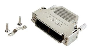 AMPHENOL CONEC 165X10909XE 连接器后壳, D Sub, DE, 180°, 金属化ABS (丙烯腈丁二烯苯乙烯)主体